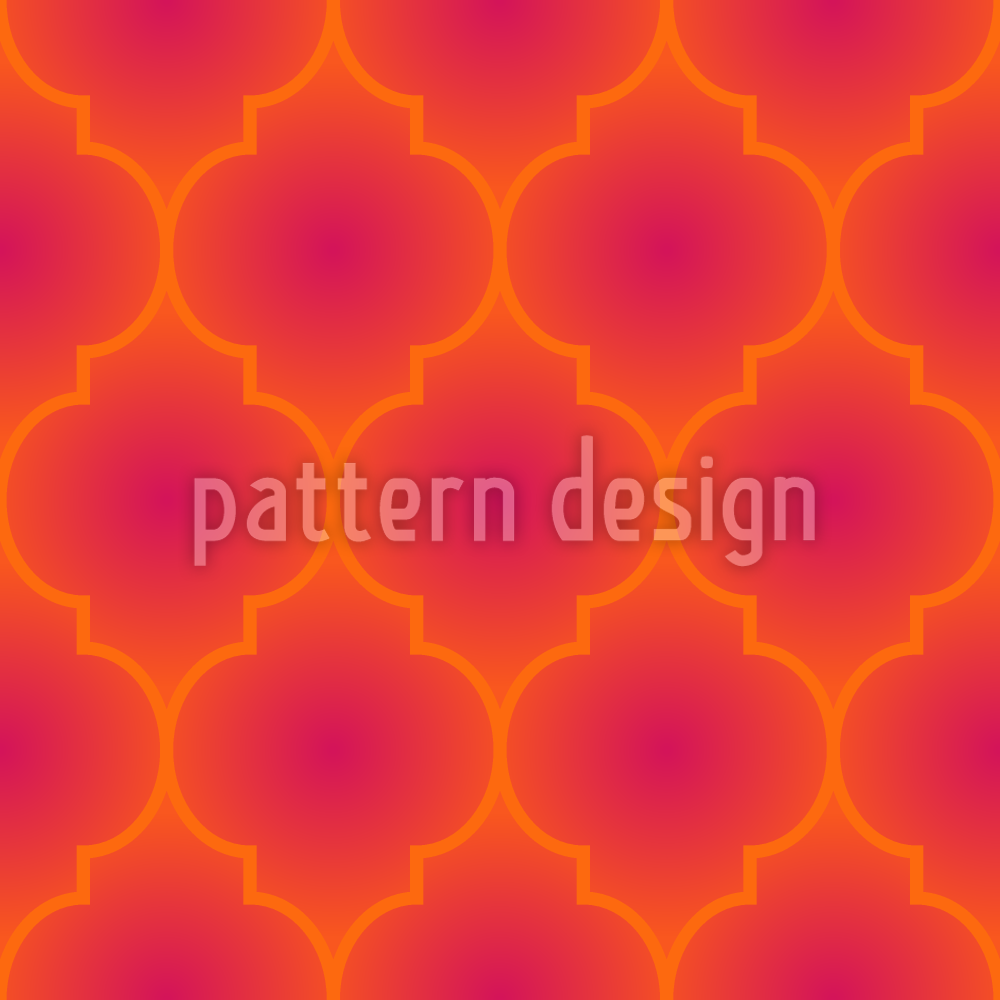 Glowing Morrocan Seamless Vector Pattern Design
