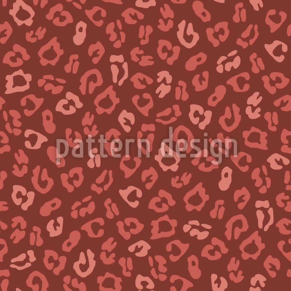 Stylized Leopard Spot Seamless Vector Pattern Design