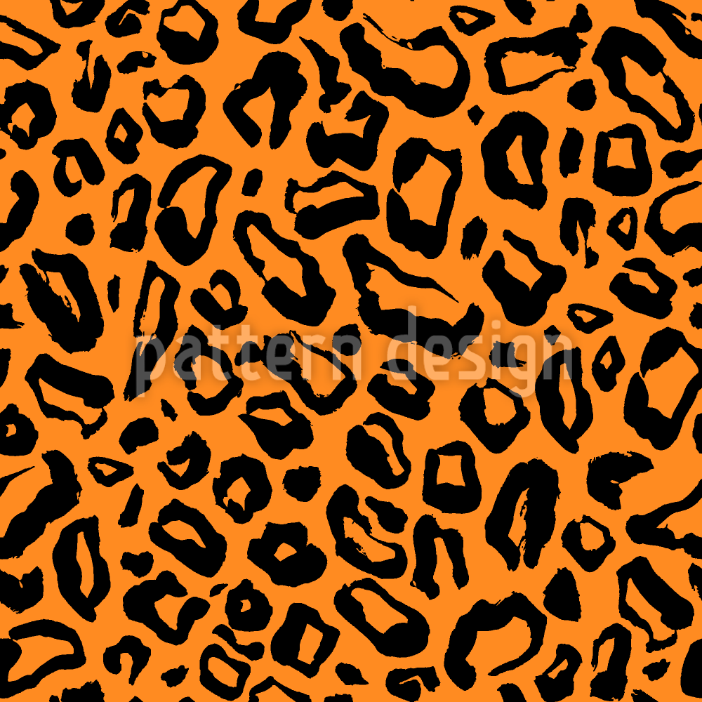 Simple Leopard Skin Seamless Vector Pattern Design
