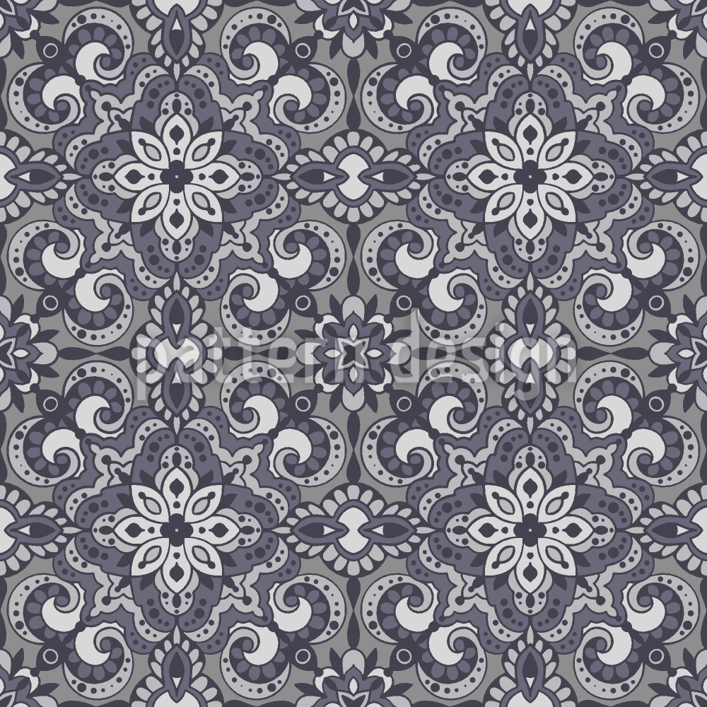 Arabesque Kærlighed Sømløs vektormønsterdesign