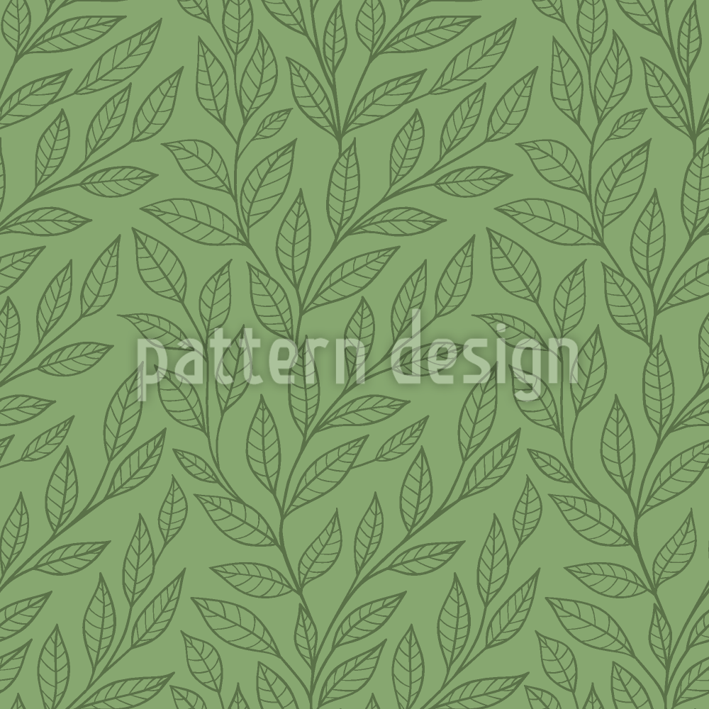 Feuilles montantes au printemps Motif Vectoriel Sans Couture