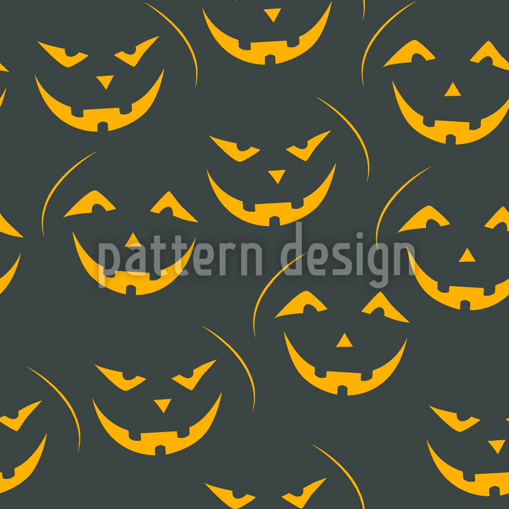 Lachende pompoen lantaarn Naadloos vectorpatroon ontwerp