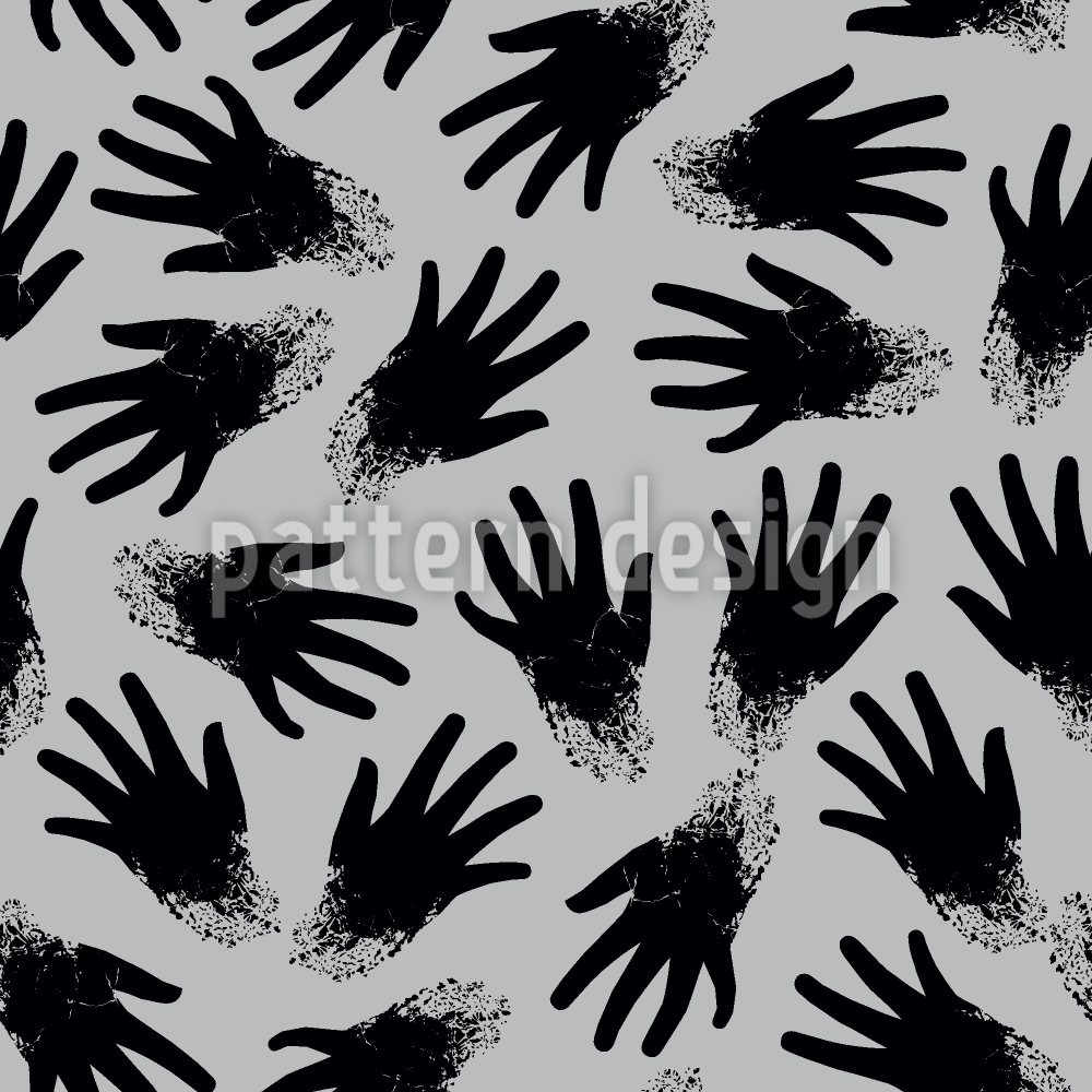 Mains effrayantes Motif Vectoriel Sans Couture