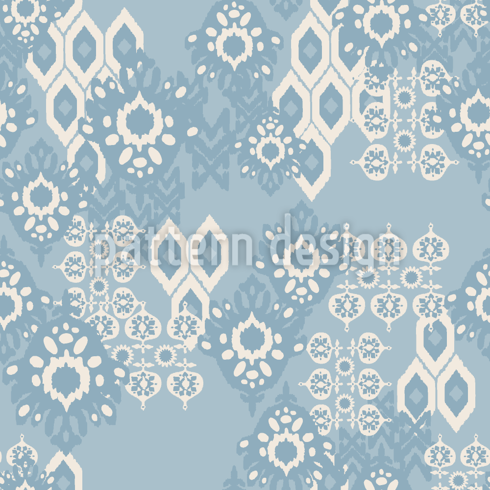 Folklore Ice Seamless Vector Pattern Design