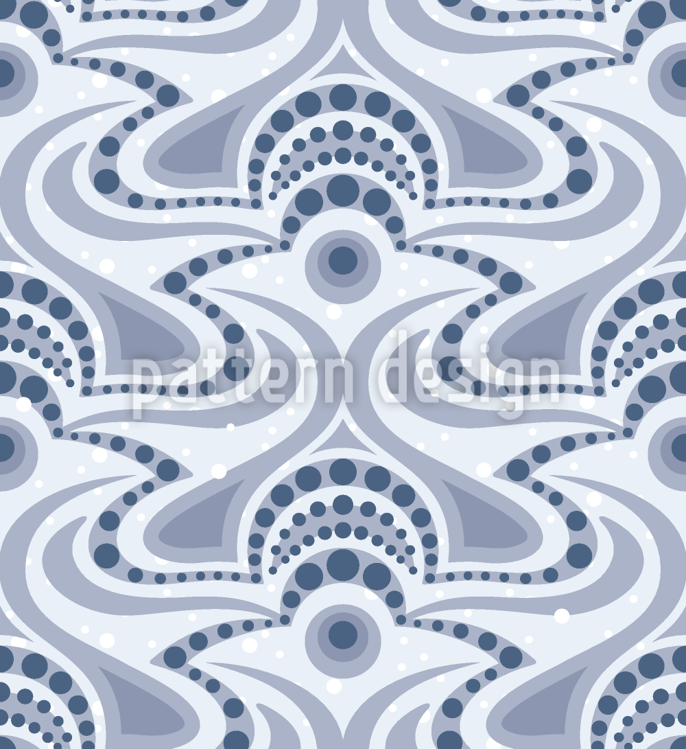 Abstract Snowdrifts Seamless Vector Pattern Design