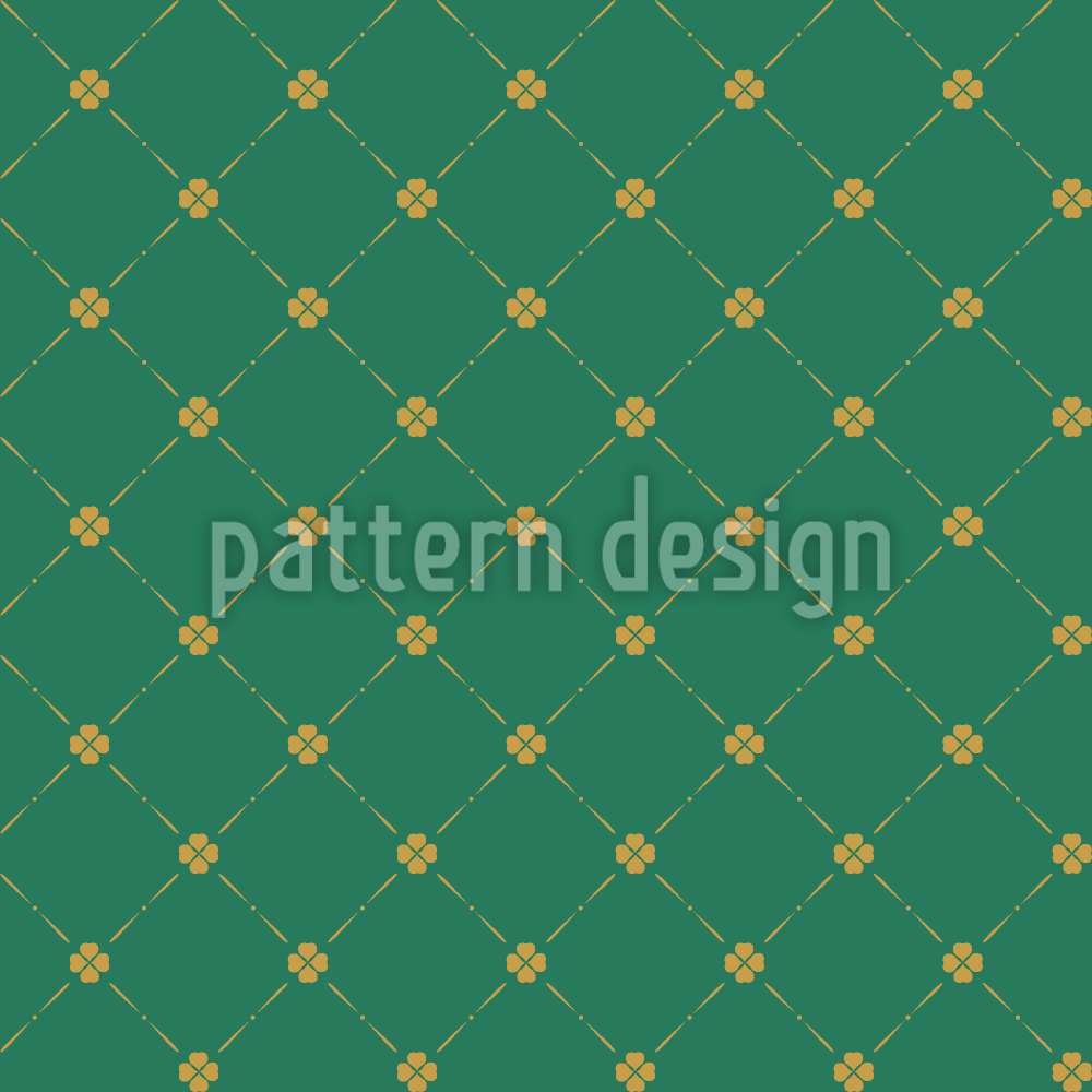 Country Clover Naadloos vectorpatroon ontwerp