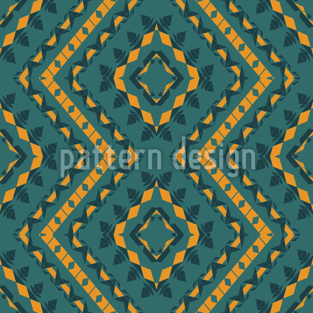 Vinklet Langs Zigzag S&oslash;ml&oslash;s design med vektor