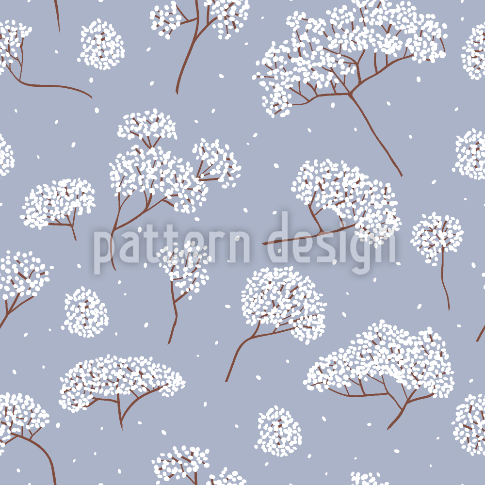 Branches enneig&eacute;es stylis&eacute;es Motif Vectoriel Sans Couture