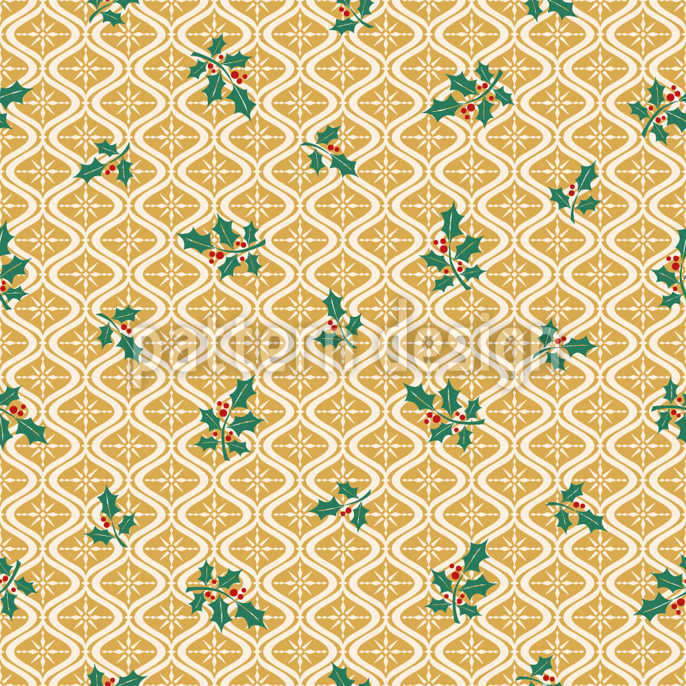 Nostalgische ornamenten en maretaktakken Naadloos vectorpatroon ontwerp