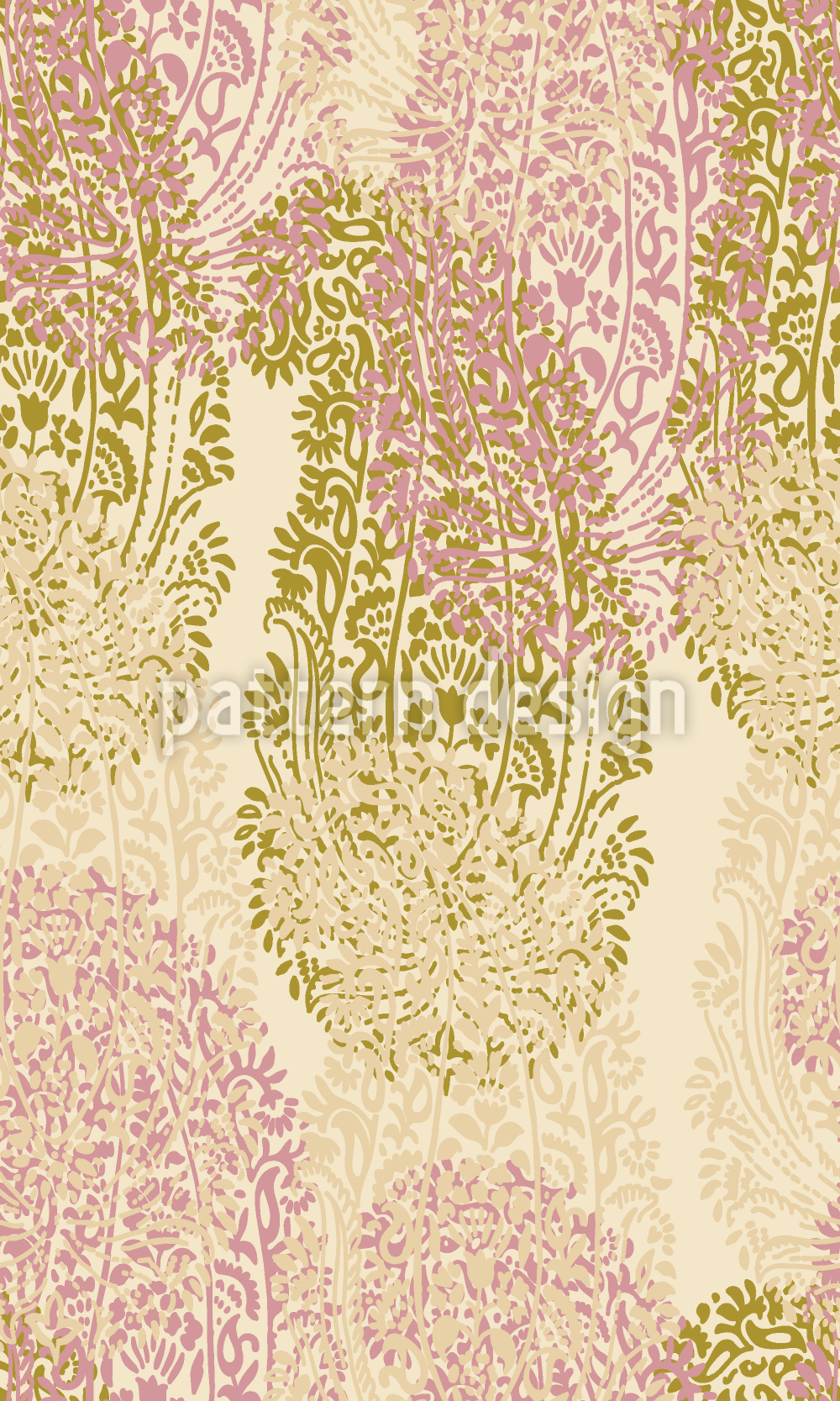 Parque Paisley Design de padr&atilde;o vetorial sem costura