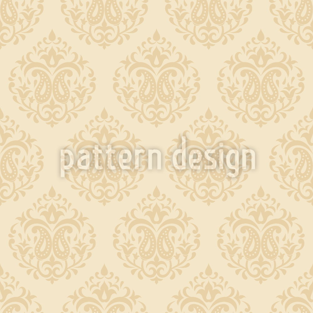 Indian Damask S&oslash;ml&oslash;s vektorm&oslash;nsterdesign