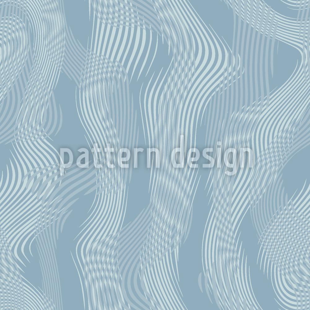 Abstract Beach Current  Seamless Vector Pattern Design