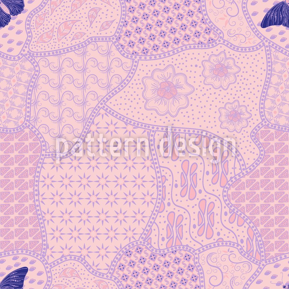 Sekar Jagad Seamless Vector Pattern Design