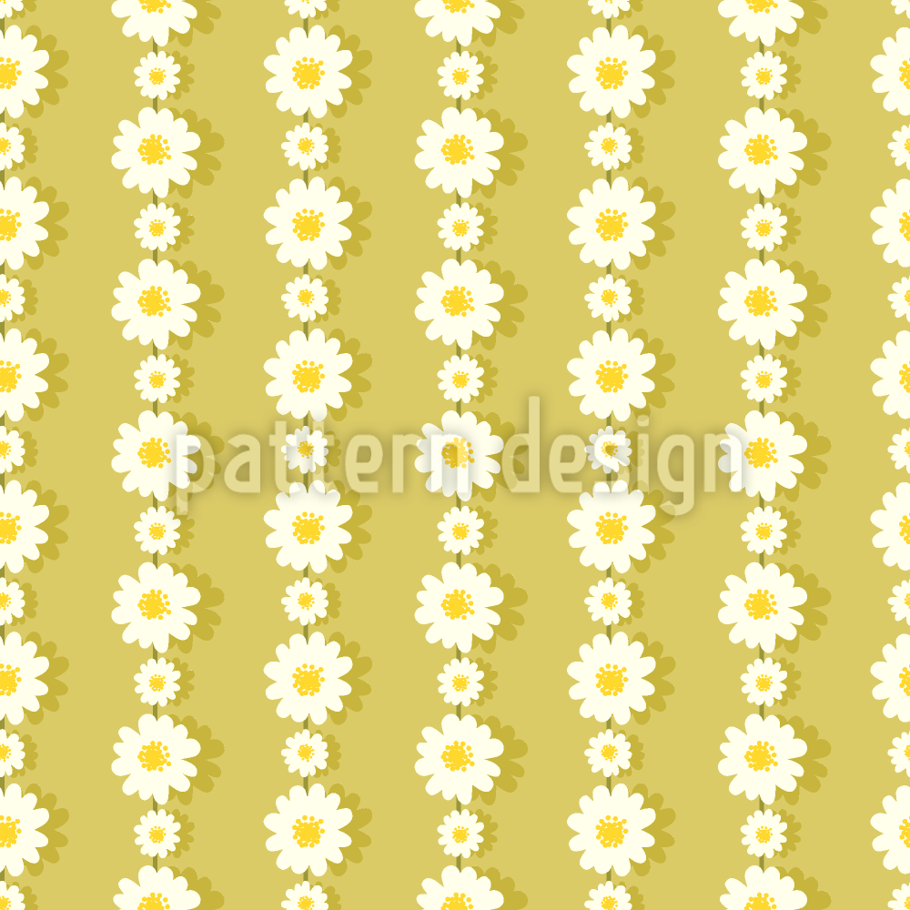 Daisies In Chains Seamless Vector Pattern Design